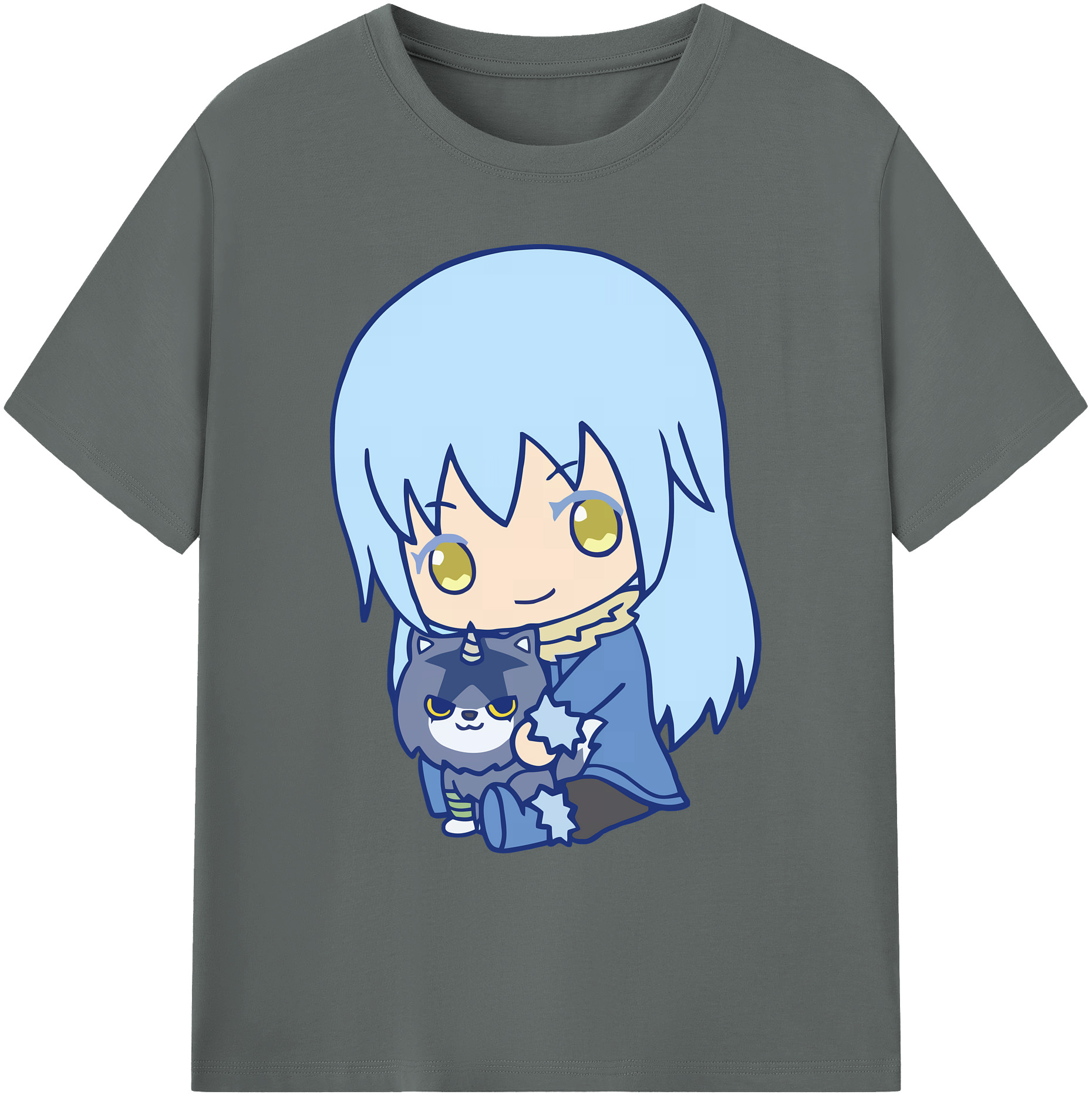 （画像用） 転スラ Regarding Reincarnated to Slime 綿100％ メンズ半袖Tシャツ｜肌触りやわらか＆通気性